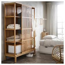 Check spelling or type a new query. Nordkisa Bamboo Open Wardrobe With Sliding Door Width 120 Cm Height 186 Cm Ikea