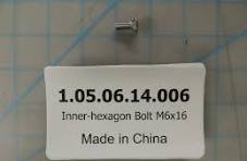 Inner-hexagon Bolt M6x16 – Danby Appliance Parts