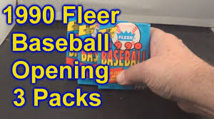 I also do some autographs and lots of odd ball items. 1990 Fleer Baseball Cards Opening 3 Packs S 7 9 Million Dollar Card Youtube