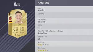 Mesut özil rating is 80. Fifa 18 Player Ratings Ea Sports Unveil Players Ranked 40 31 Goal Com