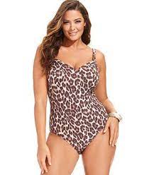 Michael Michael Kors Plus Size Animal Print One Piece Swimsuit Plus Size Swimwear Plus Sizes Plus Size Fashion Tips Plus Size Outfits Plus Size Swimwear