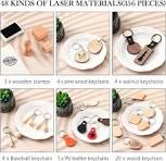 Amazon.com: Tondiamo 356 Pcs Laser Engraving Material kit ...