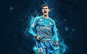 Find best latest thibaut courtois wallpaper in hd for your pc desktop background and updated on may 14, 2018 by heer comments off on thibaut courtois wallpaper. Download Wallpapers Thibaut Courtois Joy Belgian Footballers Real Madrid Cf Goalkeeper Soccer Goal Fan Art Thibaut Nicolas Marc Courtois La Liga Football Stars Neon Lights Spain For Desktop Free Pictures For Desktop