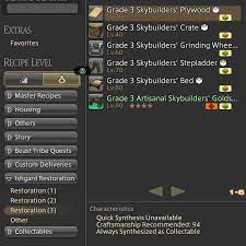 Crafter Leveling Guide 1 80 5 5 Gillionaire Girls