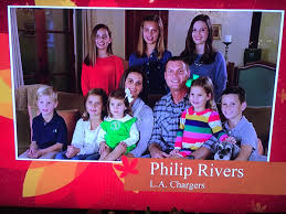 Philip rivers' family will be able to field an entire offense between the los angeles chargers quarterback, his wife and their large amount of children. Zach Goodall On Twitter Touching Message From Phillip Rivers And His 47 Kids