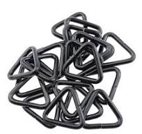 RLECS 20PSC 1 Inch Black Metal Triangle Ring Buckle Triangle Closure Ring |  eBay
