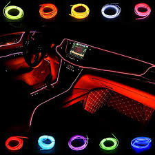 Amazon Com Light Wires For Car 2m 6ft Usb Neon El Wire 5v Led Cold Lights Flexible Rope Lights Auto Lamps For Wedding Car Decorations Red Garden Outdoor