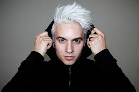 Whiter Hair Check Out My Videos At Http Www Youtube Com Dredrexler White Hair Men Grunge Hair Mens Hair Colour