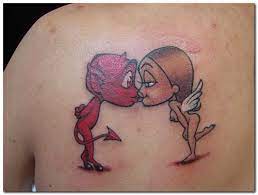 There are other angels of death though, such as satan. Good And Evil Tattoo Designs And Meaning Tattoo Designs Tattoo Designs For Girls Cupid Tattoo Tattoo Designs