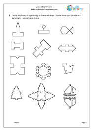 Symmetry worksheets consist of a variety of skills for children in grade 1 through grade 5 to understand the lines of symmetry in different shapes. Lines Of Symmetry Geometry Shape Maths Worksheets For Year 4 Age 8 9 By Urbrainy Com