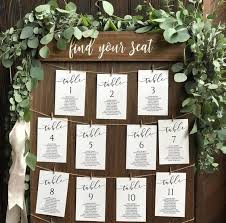 5x7 Wedding Seating Chart Templates Unconventional Seating