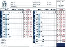 Scorecard Slope Ratings Lang Lang Golf Club