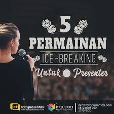 Permainan ice breaking yang dilakukan untuk melatih konsentrasi , dimana diketahui bila kita sedang melakukan suatu seminar pastinya akan merasa bosan, untuk menghilangkan perasaan bosan itu biasanya trainer mengadakan suatu permainan untuk menghilangkan kebosanan yaitu mengadakan permainan yang disebut dengan ice breaking. 5 Permainan Ice Breaking Yang Seru Untuk Presentasi Anda Tokopresentasi Com