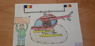 Desenul unui elicopter este un decor excelent în colecția oricărui băiat înclinat spre artă. Bihon Ro Jb È™i Pilotul Tobias Te PlimbÄƒ Cu Elicopterul Bihon