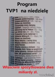 Tvp1 programy telewizyjne sprawdź jak odbierać programy tvp u operatorów sieci kablowych program tvp do druku; Program Tvp1 Na Niedziele Wiocha Pl Absurd 1653634