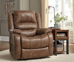 Signature Design By Ashley Yandel Saddle Brown Power Lift Recliner Big Lots Lift Recliners Furniture Lift Chair Recliners