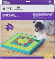 New open box nina ottosson dog hide & slide puzzle toy outward hound level 2. Pet Supplies Nina Ottosson By Outward Hound Multipuzzle Interactive Dog Treat Puzzle Toy Expert Level Amazon Com