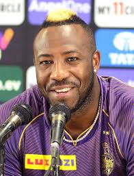 Kolkata Knight Riders player Andre Russell addresses a press conference  ahead of the IPL 2024 match ...