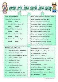 Some Any How Much How Many Learn English English Grammar Teaching English