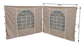 Quick Star Lot De 2 Panneaux Lateraux En Pvc Pour Tonnelle Sahara Sable 3 X 3 M 300 X 195 Cm En 2020 Fenetre Pvc Tonnelle Pvc