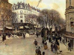 Jean Francois Raffaelli 1850 1924 Boulevard Des Italiens C 1900 Peinture Paris Belle Epoque Jean Beraud