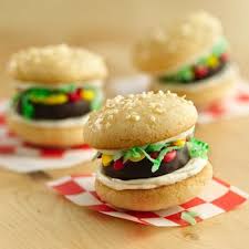 Mini Burger Cookies Recipe Recipe Mini Burgers Burger Cookies Food