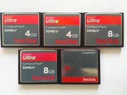 This compactflash card comes in capacities of up to 32gb, so you can keep shooting without worrying about running out of space. Sandisk 4gb And 8gb 16gb Compactflash Memory Card 5x Catawiki
