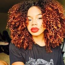 Natural Red Ombre African American Women Bombhair Check Out More On Daily Black Beauty Exclusives Curly Hair Styles Natural Hair Styles Hair Styles