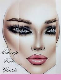 makeup face charts a sturdy blank paper practice face chart