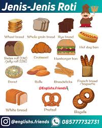 Check spelling or type a new query. Jenis Jenis Roti Dalam Bahasa Inggris Di 2021 Roti Bahasa Inggris Inggris