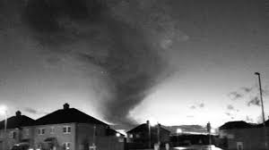 A mini tornado touches down in the garden at 12:00am. Mini Tornado Sweeps Through Parts Of Britain Uk News Sky News