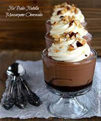 No Bake Nutella Mascarpone Cheesecake Recipe Nutella Desserts Dessert Blog Nutella Recipes