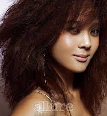 Yoon Mirae Yoon Mi Rae Man Bun Top Knot Feathered Hairstyles