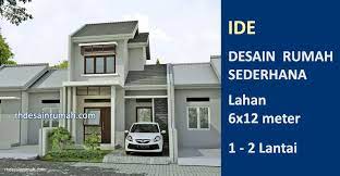 Desain rumah sederhana 2 lantai tanah 6 x 12 m. Desain Rumah Sederhana 6x12 Meter Minimalis Rhdesainrumah