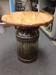 Antique Milk Jug Table Milk Can Decor Old Milk Cans Living Room Furniture Arrangement
