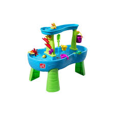 Kids Can Create Rain Showers In Their Very Own Mini Water Park With The Rain Showers Splash Pond Water T Kids Water Table Water Table Water Table With Umbrella