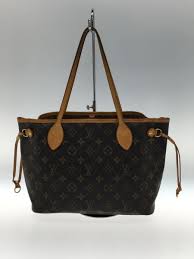 ネヴァーフルPM(OLD)_モノグラム_BRWPVCBRWM40154内側底汚れ、レザー部分 レディース バッグ