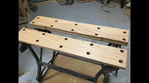 Black And Decker Workmate 225 Review New Wood Top Vise For My Workmate Type Thing 3 Youtube Wood Wood Tools Garage Work Bench