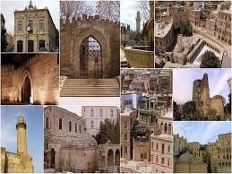 In the old town you can see narrow alleys and ancient buildings: Azerbaijan Castle