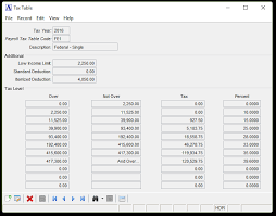 Tax Tables