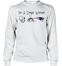 New england patriots home decor, office supplies and more at the official online store of the patriots. I M A Simple Woman Nurse Coffee New England Patriots T Shirt Kingteeshop