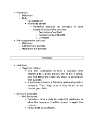 The civil code provides two distinct methods. Promoters Misrepresentation Damages