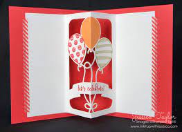 The justwink greeting cards app by american greetings (android, ios) lets users create and personalize cards for delivery via email, facebook, sms or snail mail. Balloon Adventures Pop Up Cards Ink It Up With Jessica Card Making Ideas Stamping Techniques