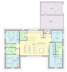 Localité française du département de morbihan, ambon est localisée en région bretagne. Maison U 107m2 Site Web Copie Plan Maison Plan Maison Plain Pied Plan Maison En U