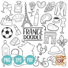 France Travel Icons French Symbols Tourism Concept Cartoon Etsy Travel Doodles French Symbols France Drawing Nobody will teach you how to do it better than mike. pinterest