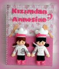 Anneler Gunu Hediyesi Tarif Defteri Susleme Hobinisat Anneler Gunu Anne Suslemeler