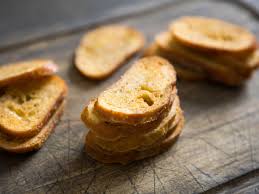 These Toasted Baguette Croutons Are Better Than Most Crackers Homemade Crackers Melba Toast Recipe Toasted Crackers