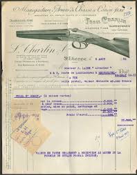 42 Saint Etienne Facture Ets Charlin Manufacture Fusils De Chasse 1952 Fusil De Chasse Saint Etienne Fusil