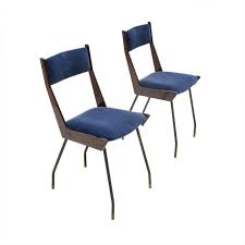 The blue velvet dining chair on alibaba.com are perfectly suited to blend in with any type of interior decorations and they add more touches of glamor to your existing. Pair Of Vintage Italian Blue Velvet Dining Chair By Rb Rossana 1950 Design Market