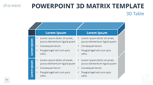 Matrix Templates For Powerpoint Powerpoint Powerpoint Templates Table Template